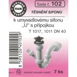 HARTMAN těsnění sifonu k umyvadlovému sifonu "U" s přípojkou, sada č. 102 – Hledejceny.cz