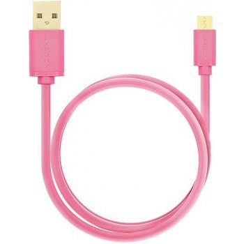 Axagon BUMM-AM20QP Micro USB, 2A, 2m, růžový