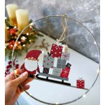 BoltzeXmas Vánoční svítící LED kruh skřítek Neposeda s dárky 30cm – Hledejceny.cz