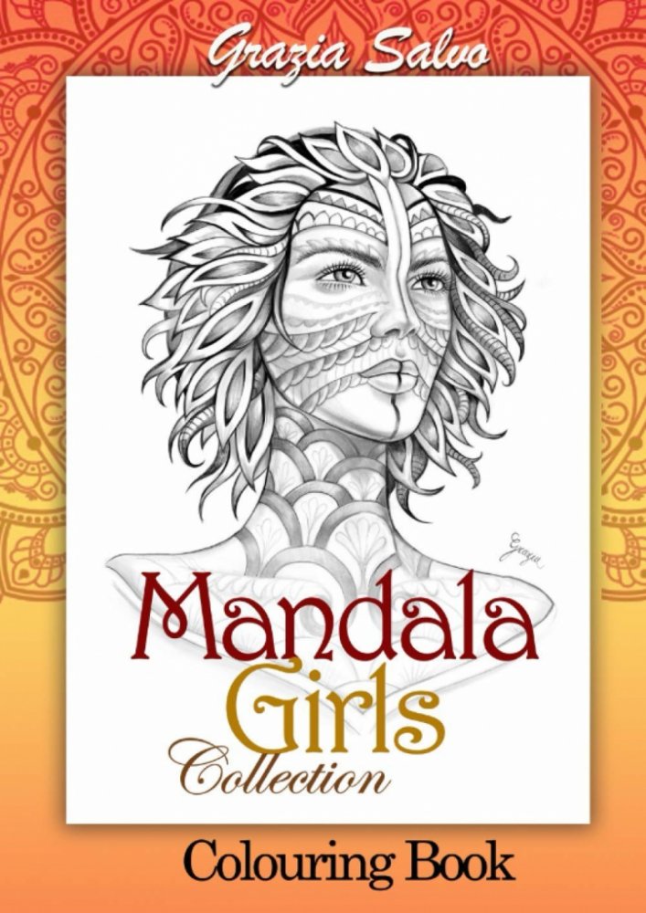 Mandala girls, antistresové omalovánky Grazia Salvo – Zboží Dáma