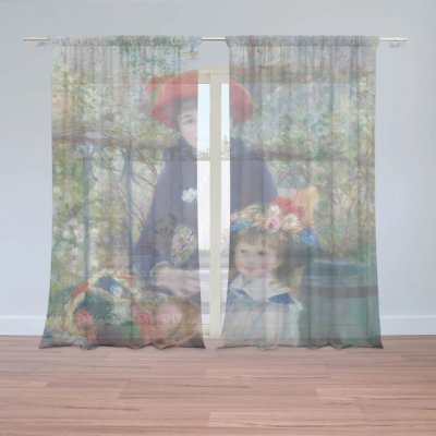 Sablio Záclony Dvě sestry (Na Terase) - Pierre-Auguste Renoir: 2ks 150x250cm – Hledejceny.cz