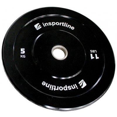 Insportline Gumový kotouč Bumper Plate Lite 5 kg 50 mm – Zboží Dáma