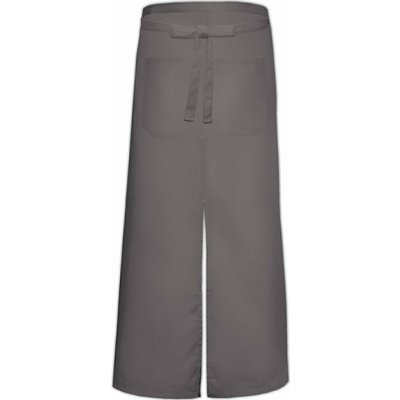 Link Kitchen Wear Bistro a barová zástěra do pasu s kapsou a rozparkem pro dynamickou práci šedá tmavá X962T – Hledejceny.cz