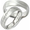 Prsteny Aumanti Snubní prsteny 154 Platina bílá