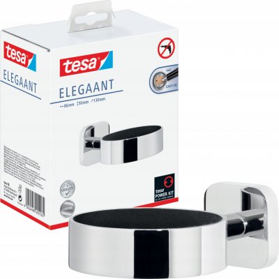 Tesa Držák na fén Elegaant chrom 50x130x86mm – Zboží Dáma Tesa Držák na fén Elegaant chrom 50x130x86mm – Zboží Dáma