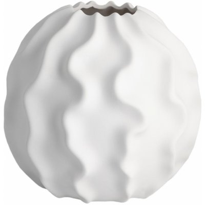 Storefactory Porcelánová váza MALMBÄCK White 22 cm, bílá barva, porcelán