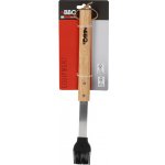 Mašlovačka grilovací BBQ 37,6x4,2cm nerez, guma, dřev.ruk. – Sleviste.cz