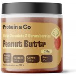 Protein&Co Arašídový krém s bílou čokoládou a jahodami 330 g – Zboží Dáma