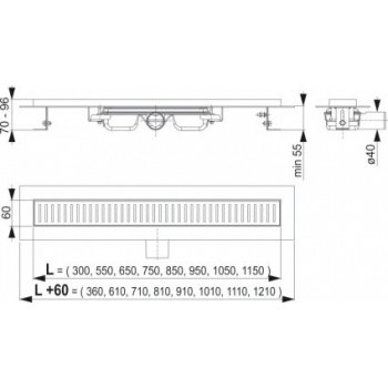 Alcadrain APZ101-750