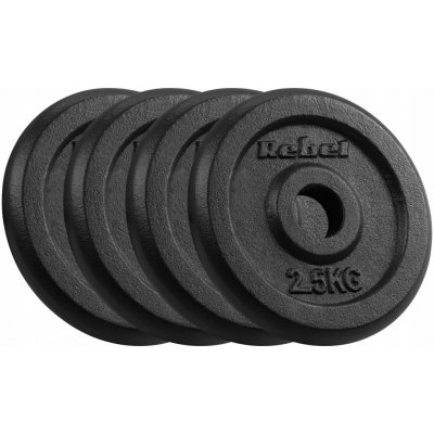 Rebel Závaží litinová sada 4 x 2.5 kg 10 kg otvor 31 mm – Hledejceny.cz