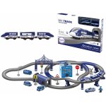 Woopie Elektrická železnice nádraží a policejní vrtulník auta 92 ks – Zboží Dáma