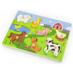 Studo Wood vkládačka Farma se zvukem 7 dílků – Zboží Mobilmania