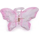 Skřipec do vlasů motýl Varianta: 2 růžová sv., Balení: 1 ks – Hledejceny.cz