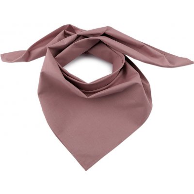 Bavlněný šátek jednobarevný 76 starorůžová – Sleviste.cz