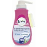 Veet Pure Ducha Depilační krém na tělo pro ženy do sprchy Citlivá pokožka 400 ml – Sleviste.cz