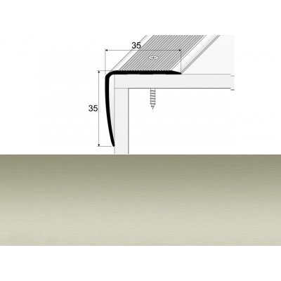 Profil Team Schodová hrana inox E07 35x35mm 1,2 m – Sleviste.cz