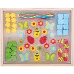 Bigjigs Toys Navlékací korálky Louka – Zboží Mobilmania