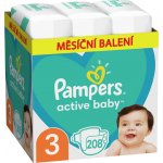 Pampers Active Baby 3 208 ks – Hledejceny.cz