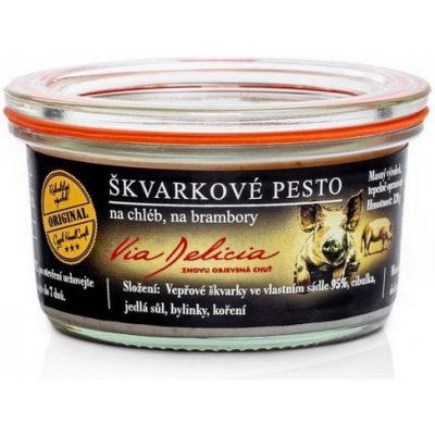 Via Delicia Škvarkové pesto 120 g – Zboží Mobilmania