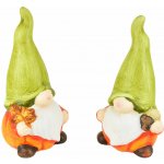 Skřítci se zelenou čepicí z keramiky, set 2 ks, 15x8 cm – Hledejceny.cz