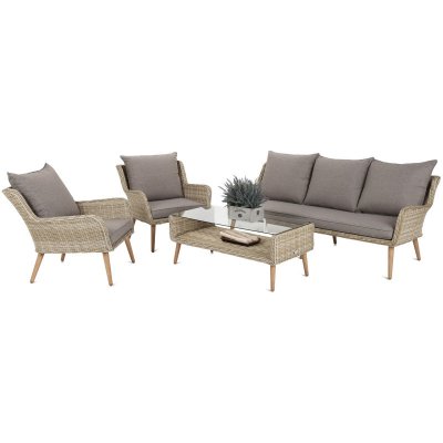 ROHOVÁ RATANOVÁ SÚPRAVA Home&Garden ALMERIA BEIGE / BEIGE MELANGE – Zbozi.Blesk.cz