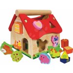 Eichhorn didaktický domeček Shape Sorter House s 12 vkládacími kostkami – Zboží Dáma