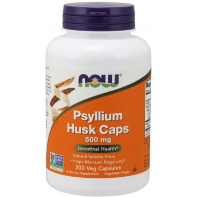 Now Foods Psyllium Husk 500 mg 200 rostlinných kapslí – Hledejceny.cz