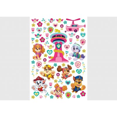AG Design DKM-1659 Dětská samolepka na zeď Tlapková Patrola Štěňátka, rozměry 42.5 x 65 cm – Zboží Mobilmania