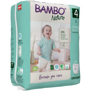 Bambo Nature Pants 4 L 7-14 kg 20 ks