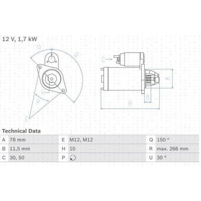 BOSCH 0 986 014 940 Startér (0986014940) – Zbozi.Blesk.cz