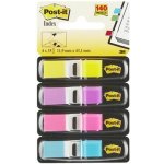 3M POSTIT Štítek, plastový, 4x35 listů, 11,9x43,2 mm, 3M POST-IT, pestré barvy 7000052572 – Hledejceny.cz