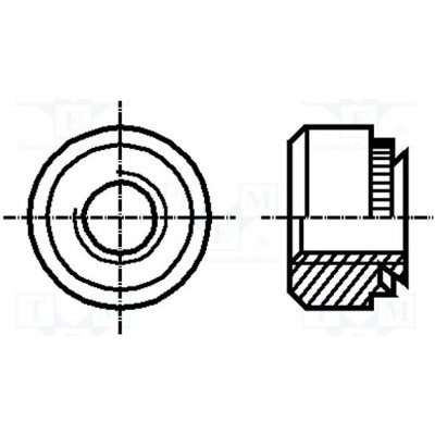 BOSSARD 1098195 Matice; kulatá; M3; kalená ocel; Povlak: zinek; BN 200; lisovací – Zboží Mobilmania