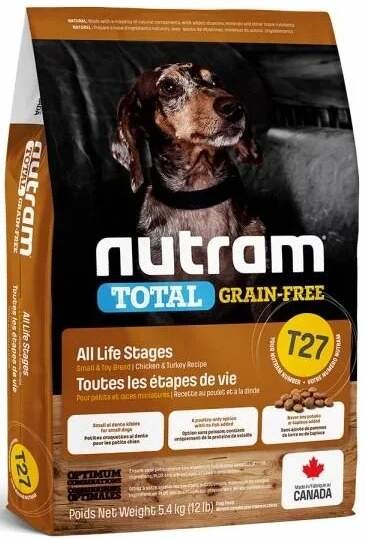 Nutram T27 Total Grain Free Turkey Chicken Duck Dog 5,4 kg