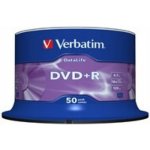 Verbatim DVD+R 4,7GB 16x, AZO, spindle, 50ks (43550) – Sleviste.cz