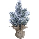 Chic Antique Zasněžený vánoční stromek jedle v jutě Fleur Fir Snow - 20cm - Chic Antique – Hledejceny.cz