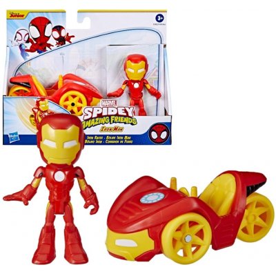 Hasbro Spiderman Spidey And His Amazonig Friends Iron Man a vozidlo – Zboží Mobilmania