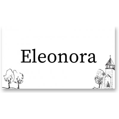 Personal Personal Jmenovka na stůl - Sketch Zvolte množství: od 1 ks do 10 ks – Zboží Dáma