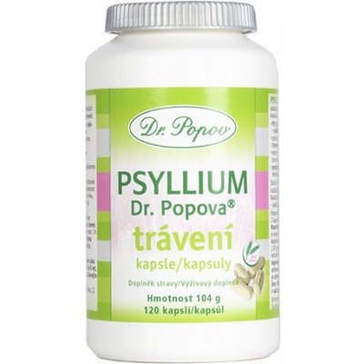 Dr. Popov Psyllium trávení 120 kapslí