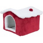 Trixie Xmas Cuddly CAVE plyšový domek pro myš/křečka 15 x 12 x 15 cm červená/bílá – Hledejceny.cz