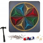 RealG RealG RC-K-158 Kreativní sada na String Art 40 × 40 cm geometrický kruh – Zbozi.Blesk.cz