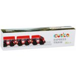 Cubika 15108 RychlíkDřevěný vláček s magnety – Zboží Dáma