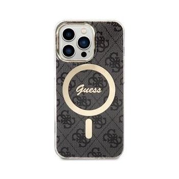 Pouzdro Guess 4G IML MagSafe iPhone 13 Pro černé