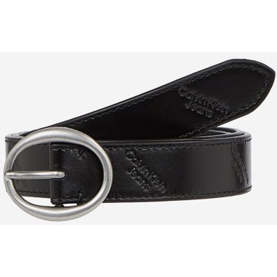 Calvin Klein dámský pásek Jeans Round Classic Lthr Aop belt K60K611245 Black Allover Logo – Hledejceny.cz