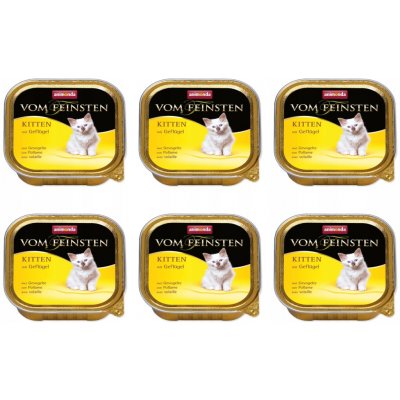 Animonda Paštika Vom Feinstein Kitten drůbež 6 x 100 g – Hledejceny.cz