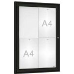 PROCITY Venkovní elegantní vitrína Tradition, 4 x A4, černá | Zboží Auto
