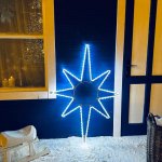 DECOLED LED světelná hvězda ledově bílá 70 cm závěsná – Hledejceny.cz