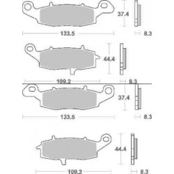 Sada brzdových destiček SBS přední SUZUKI SV 650 S rok 99-18