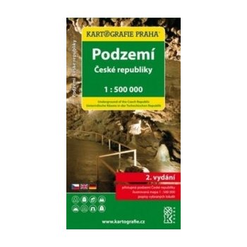 Kartografie Praha Podzemí České republiky 1:500 000