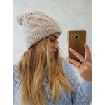 Dámská čepice s bambulí Wanda K281 světle béžová – Hledejceny.cz