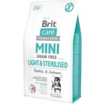 Brit Care Mini Grain Free Light & Sterilised Rabbit & Salmon 2 kg – Hledejceny.cz